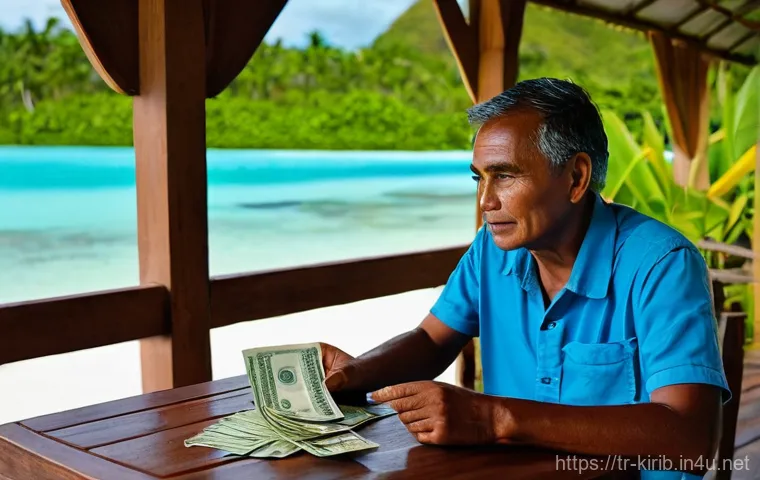 키리바시 화폐 가치와 환율 - **Prompt:** A vibrant, sun-drenched scene at a bustling local market in Tarawa, Kiribati. A friendly... 키리바시 화폐 가치와 환율 - **Prompt:** A vibrant, sun-drenched scene at a bustling local market in Tarawa, Kiribati. A friendly...